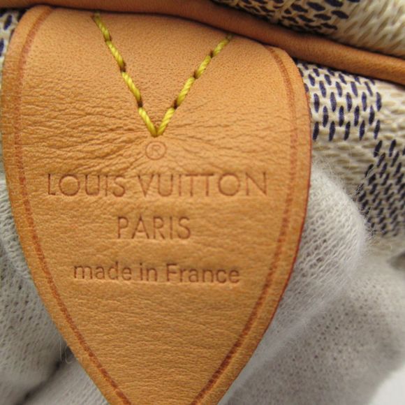 Louis Vuitton Speedy 30 Handbag Bag Canvas Leather Damier Azur White - Picture 7 of 7